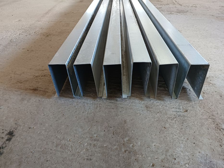 Estrutura metalica  6 omegas 5mt comprido x 14cm de altura novos