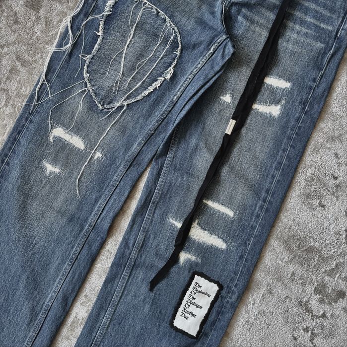 ! НА РУКАХ ! Ann Demeulemeester “Claire” Blue Jeans  | Rick Owens /if6was9 Type