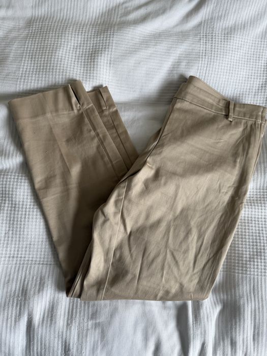 Beżowe eleganckie spodnie H&M