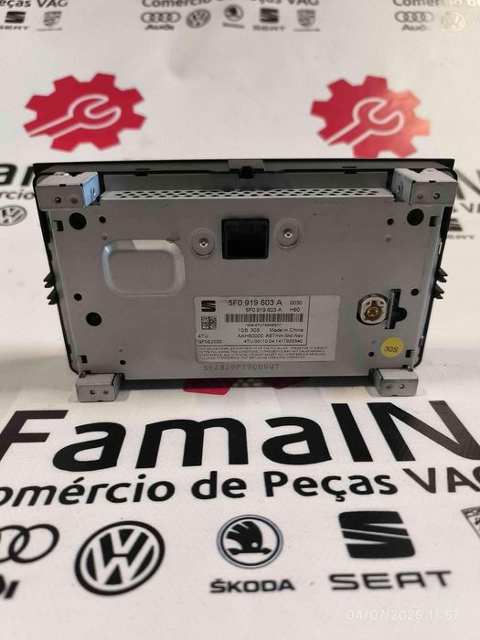 Display / Ecrã de Informações SEAT LEON 2.0 TDI (135 kW / 184 cv) [09.2012 - 08.2020] 5F0919603A (OEM) | QFSE202D (OEM)