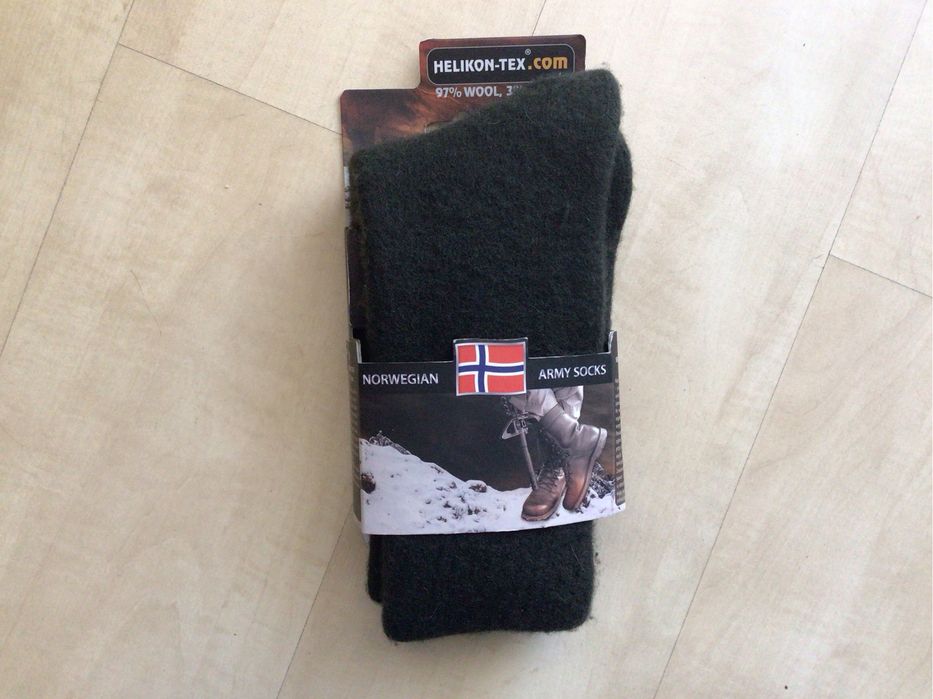Zimowe Skarpety  Wojskowe  NORWESKIE - WEŁNA - Helikon - Army Socks