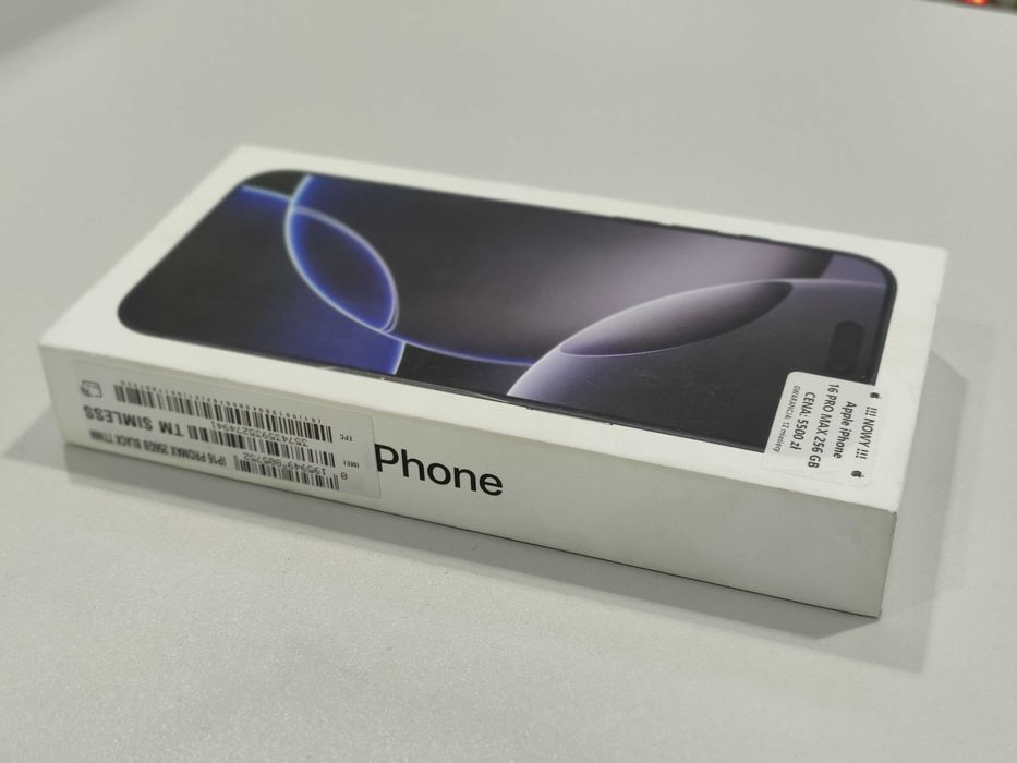 NOWY ! Telefon Apple iPhone 16 Pro Max 256 GB bat: 100% + GW 12 msc