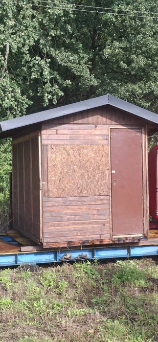 Stragan domek handlowy narzędziowy budka drewniana kiosk  stoisko