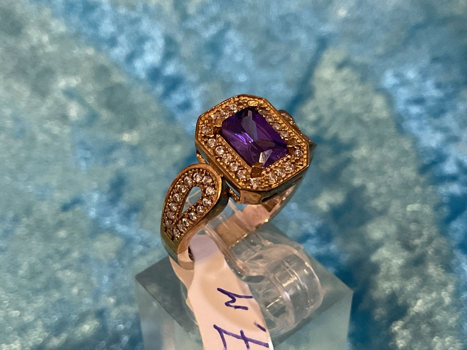 Anel prata 925 banhado ouro t,17,5 m