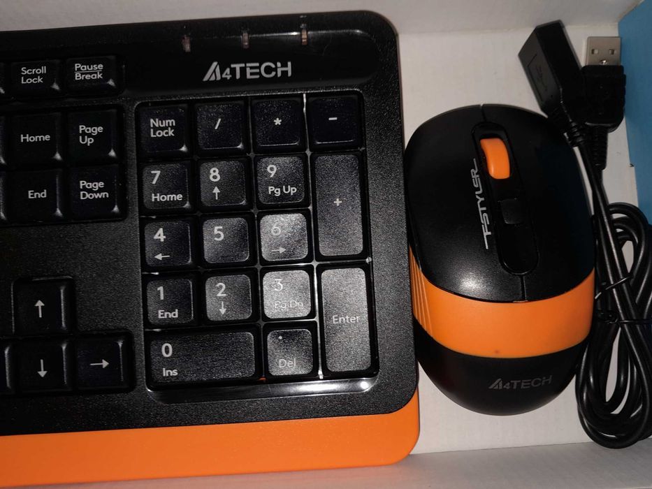 Комплект клавіатура та миша A4Tech F1010 (Orange), A4Tech FG1012 Black