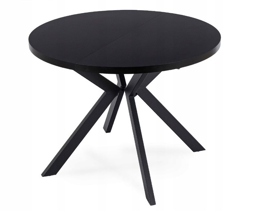 Blat stołu okrągłego 100 cm czarny