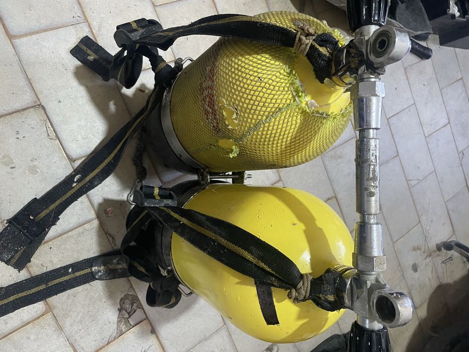 Garrafas de mergulho 12litros pouco uso