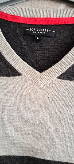 Sweter męski w pasy L