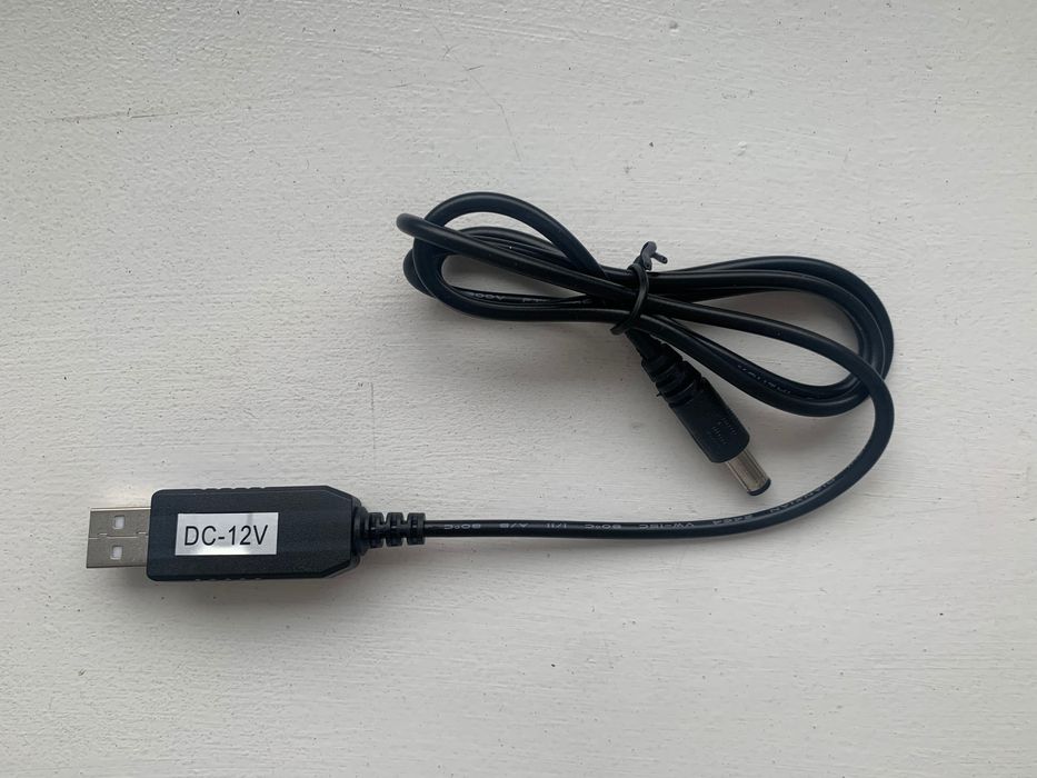 Кабель перетворювач USB 5В на DC 12В