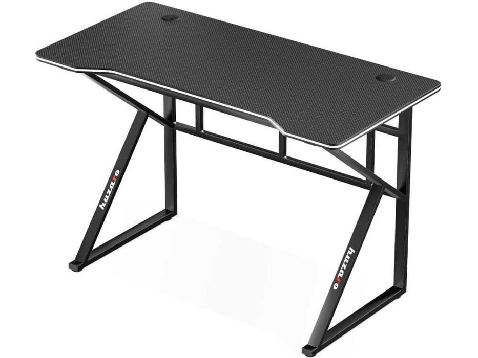 NOWE BIURKO GAMINGOWE Komputerowe Dla Gracza Czarne 120cm