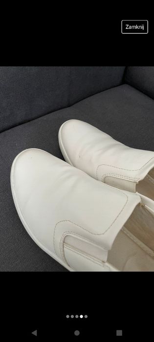 Sneakersy białe ze skóry naturalnej, marka So All