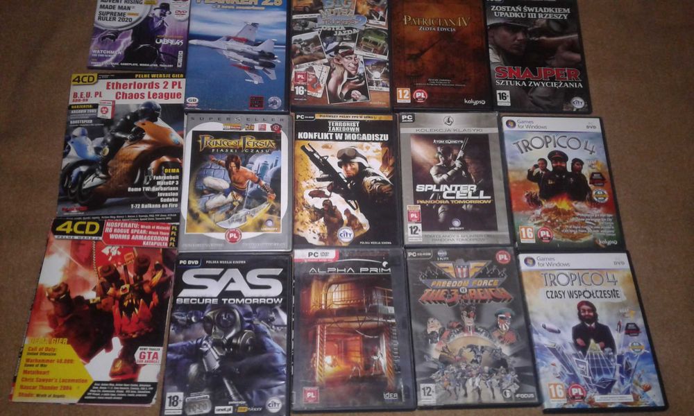zestaw gier 20 szt na pc