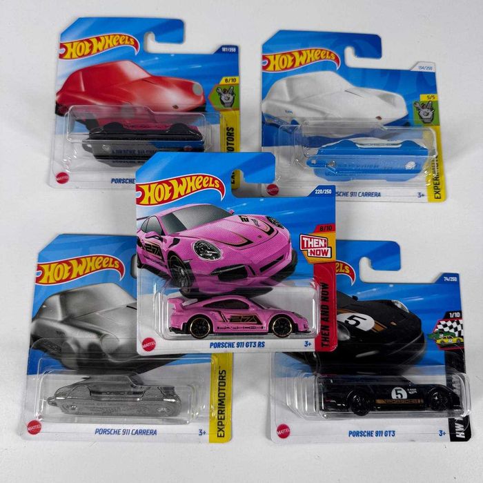 Машинка Базова Hot Wheels Porsche 911 GT3 RS рожева Хот Вілс Машинки