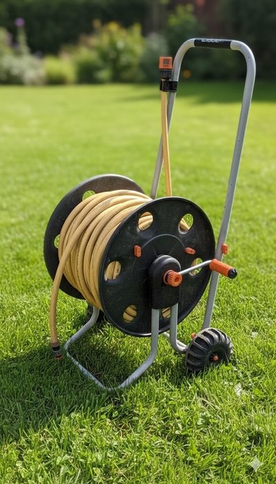 Тележка с поливочным шлангом 35м. Claber