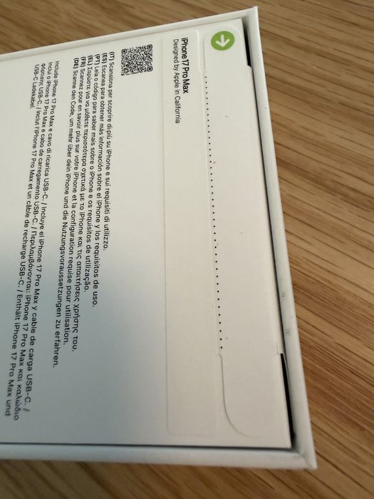 Iphone 17 pro max 256GB silver