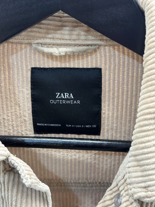 Вельветова куртка Zara S оверсайз