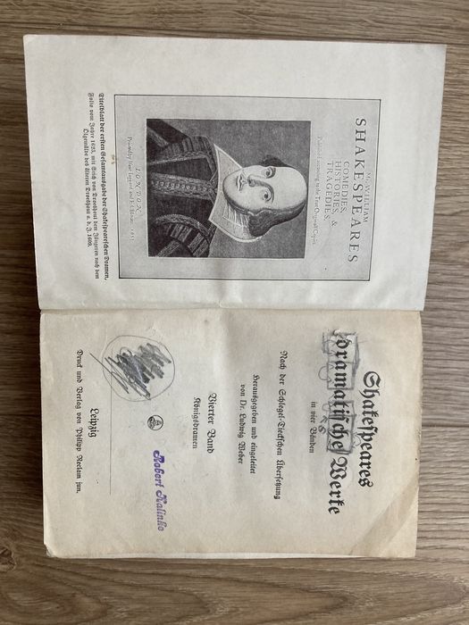Szekspir Dramaty Shakespeare Werke t.4 książka niemiecka