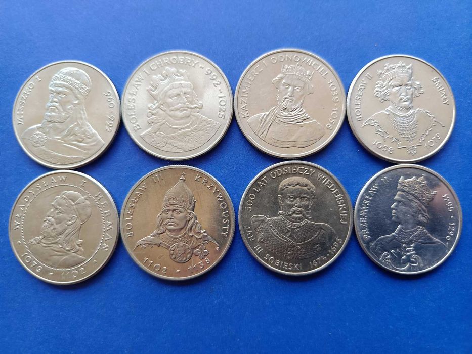 królowie 50  100 złotych 1979 - 1985 PRL