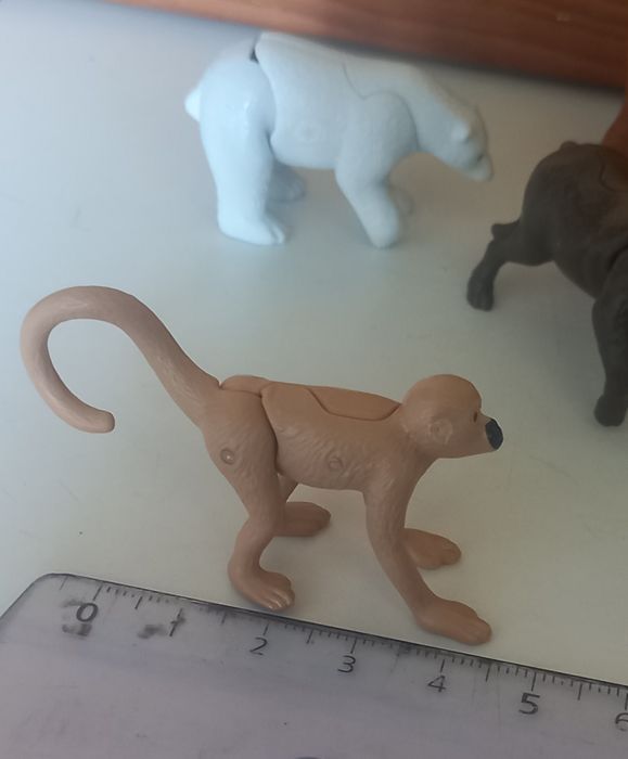 Conjunto 7 animais em miniaturas