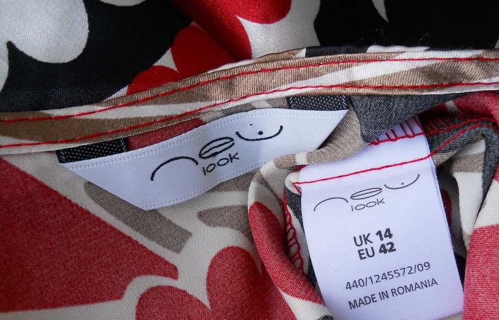 NEW LOOK piękna Elegancka Satynowa Tunika 42