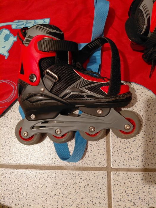 Patins em Linha Infantis Oxelo Ajustáveis (Tam. 33 ao 36) + Bolsa Original