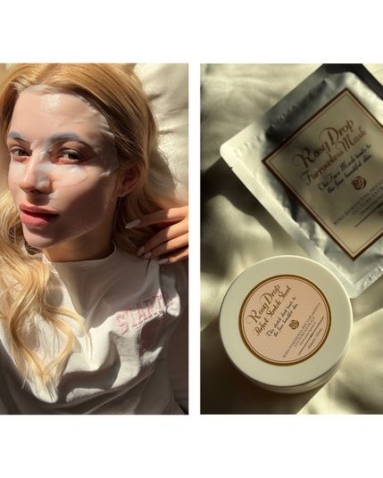Увлажняющая маска для лица против морщин Rosy Drop поштучно