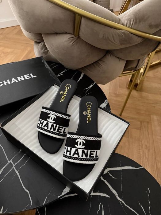Шлепки шльопанці сандаліі босоніжки  шанель chanel