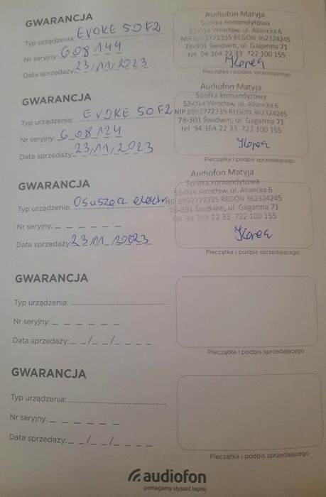 Aparaty słuchowe firmy WIDEX EVOKE