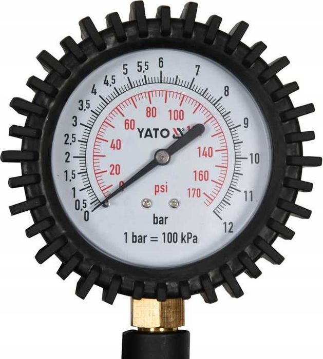 Yato YT-23703 Pistolet do pompowania kół z manometrem 0.8 MPa 440 mm