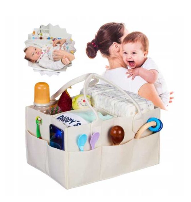 Organizer na pieluchy dla niemowląt składany pojemny praktyczny torba