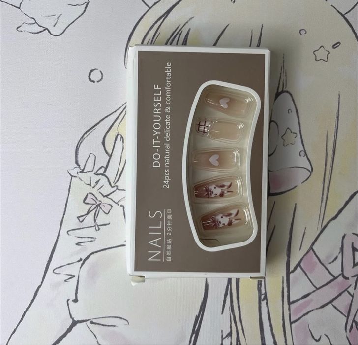Накладні нігті 24 шт.