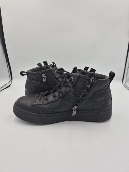Sneakersy męskie czarne bugatti 40 skóra ekologiczna