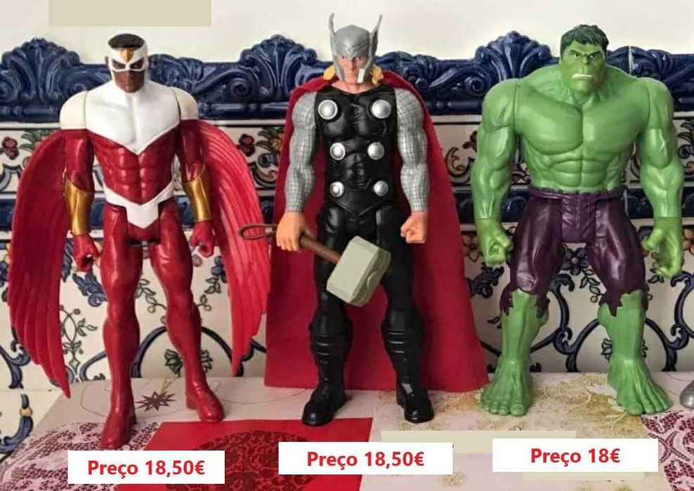 Bonecos Super Herois Homem Aranha batman figuras motas hulk star wars