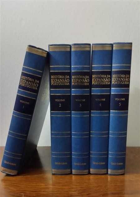 História da Expansão Portuguesa Coleção completa com 5 volumes