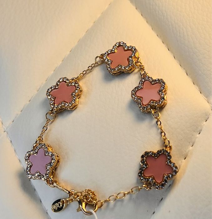Pulseira Rosa, Elegante em forma de Estrela da Sorte!