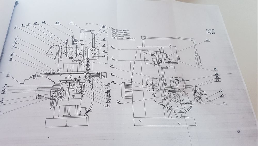 Frezarka FYD-32 Jafo Jarocin DTR Instrukcja Obsługi