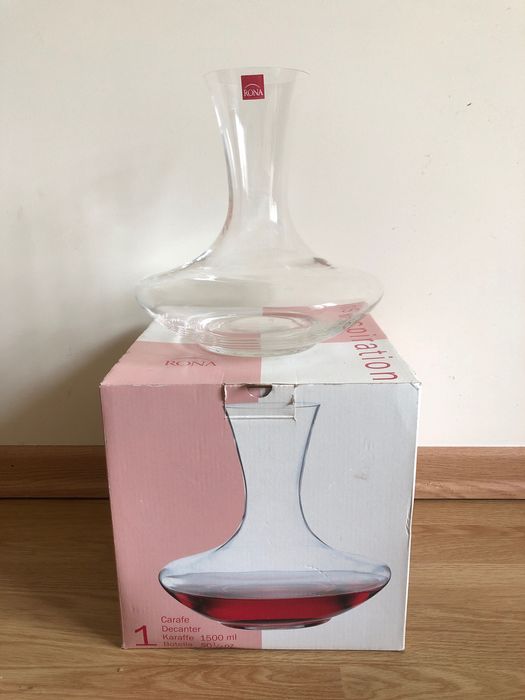 Decantador de Vidro Rona 23x23cm 1,5 Litros