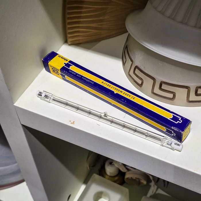 Lâmpada Halogénea Linear R7s 1000W 240V – Nova em Caixa