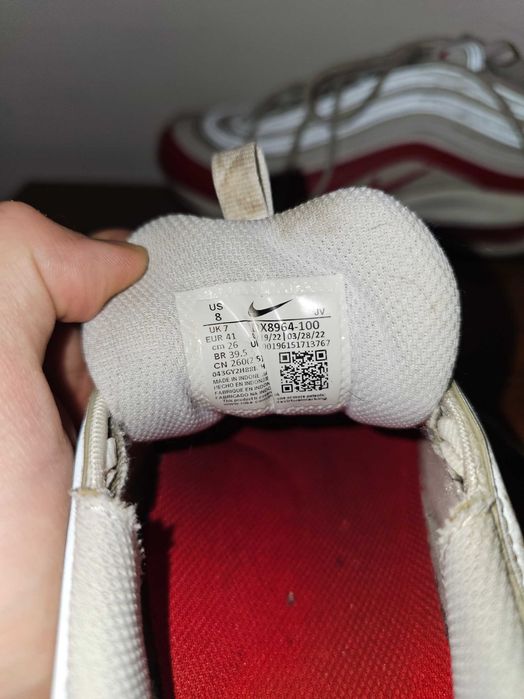 Nike Air Max 97 rozmiar 41 OG stan 9/10 biało czerwone