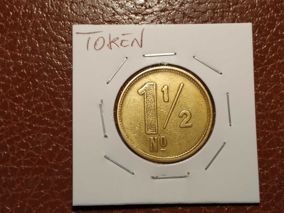 Token  / ficha de barbeiro 1,5 nº da O. G & Cº