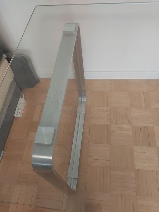 Stół szklany w zestawie z 4 krzesłami
