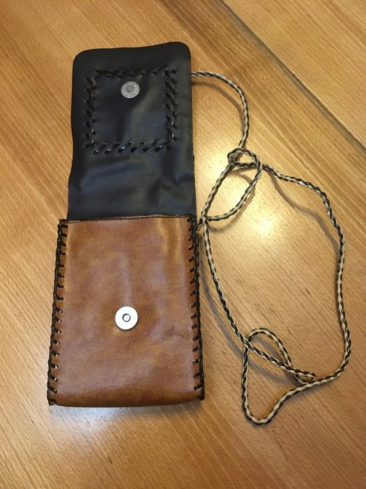 Bolsa étnica castanha