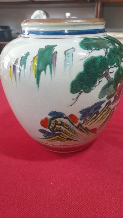 Vaso Cerâmica Kutani ( Japan )
