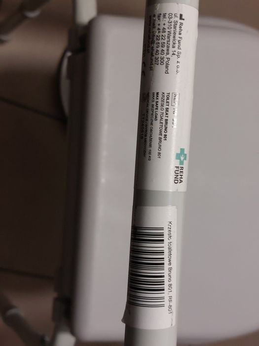 Krzesło toaletowe Bruno 801 nowe