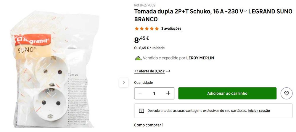 Tomada dupla legrand426580178591426561