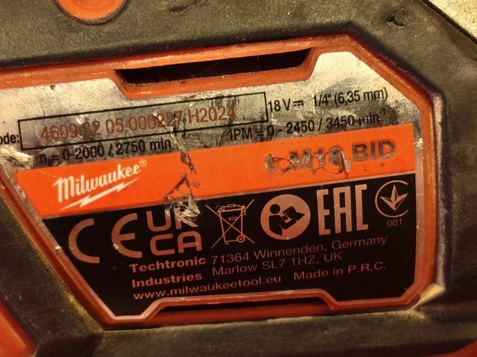 Zakretarka milwaukee BID