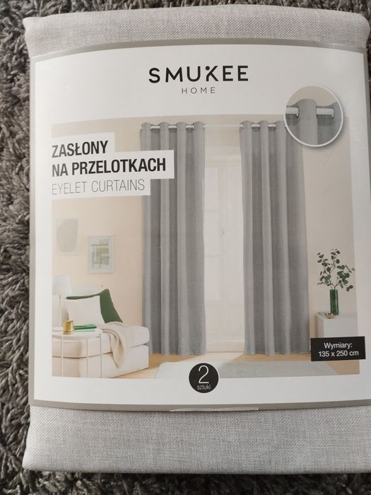 Zasłony na przelotach 135x250