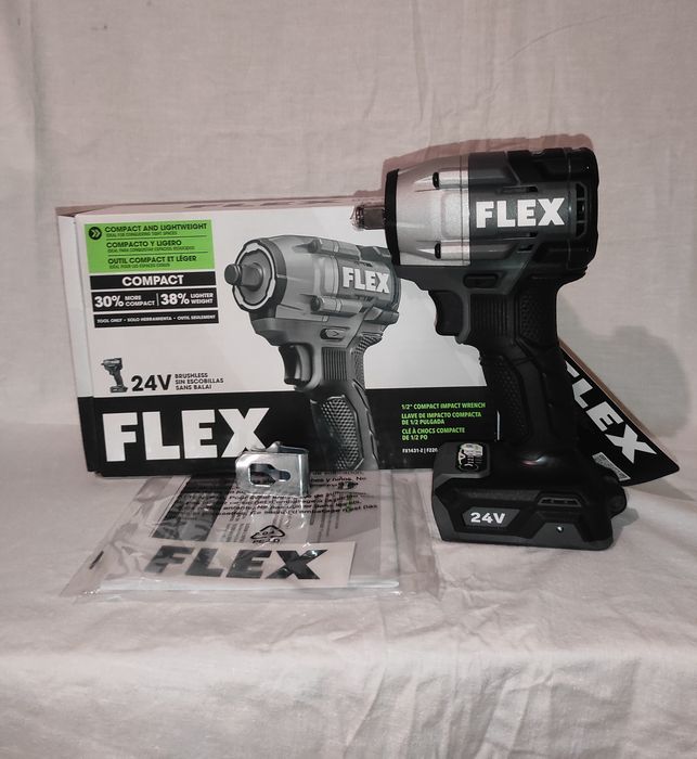 FLEX FX1431-Z — компактний ударний гайковерт квадрат 1/2″ на 24В