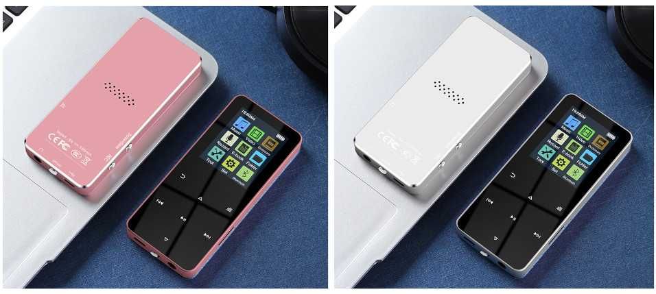 Odtwarzacz MP4 MP3 16GB Bluetooth 5.0 Radio Dyktafon Głośnik Alarm