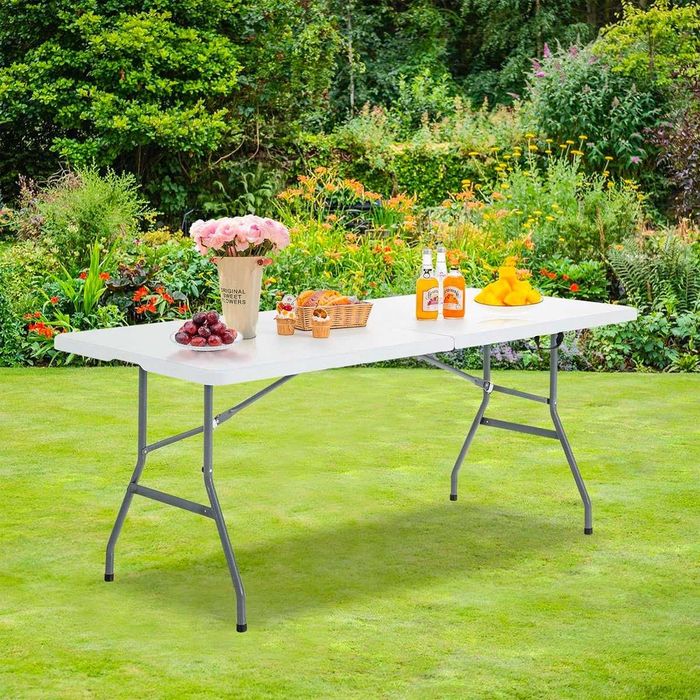 Mesa dobrável reforçada em resina Home Eventos de jardim de acampament